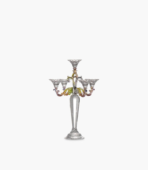 Canvas Candelabras Crystal 5 Arms 39x39x54cm - Roomours