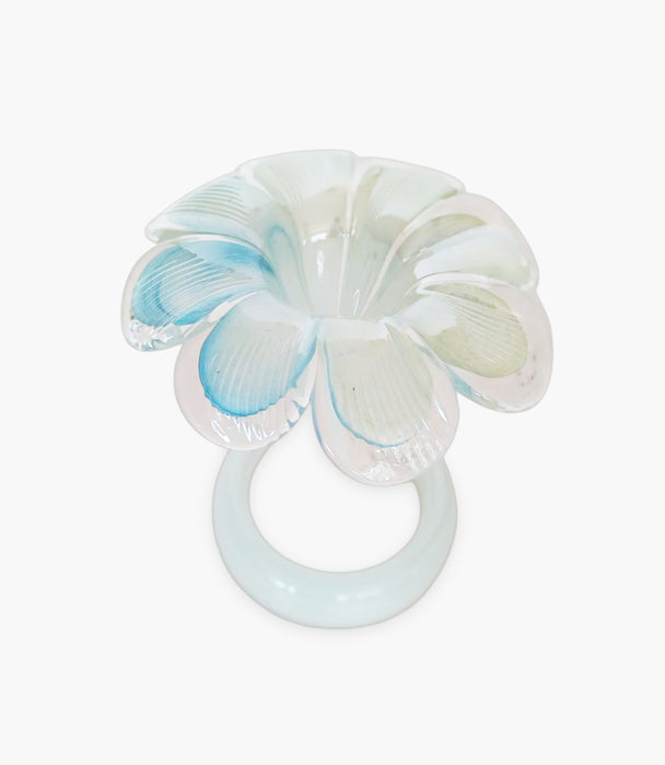 Botanic Low Flower 8 Petals Round Green Spring/Chrome Iris