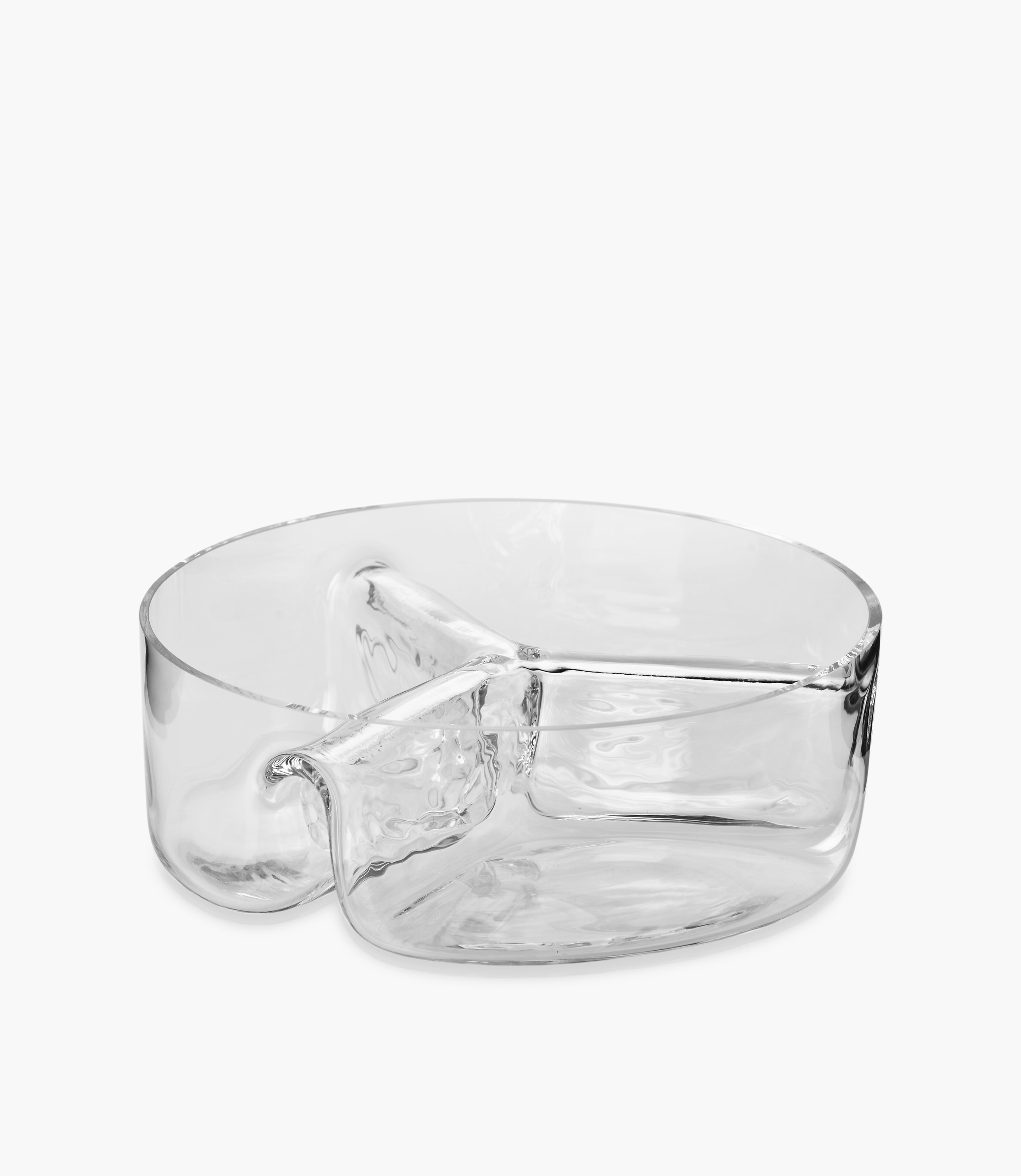 Glamour Bowl Three Section Glass 0240mL
