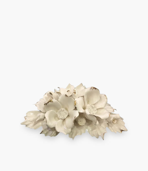 Majolica White Flower Vase 4.5*14.5cm