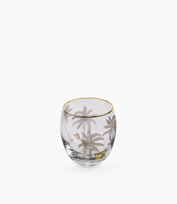 Oasis Palm Gold Short DrinkÂ , Set of 6