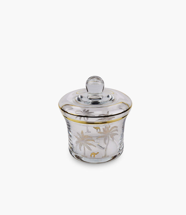 Oasis Palm Gold Sugar Bowl