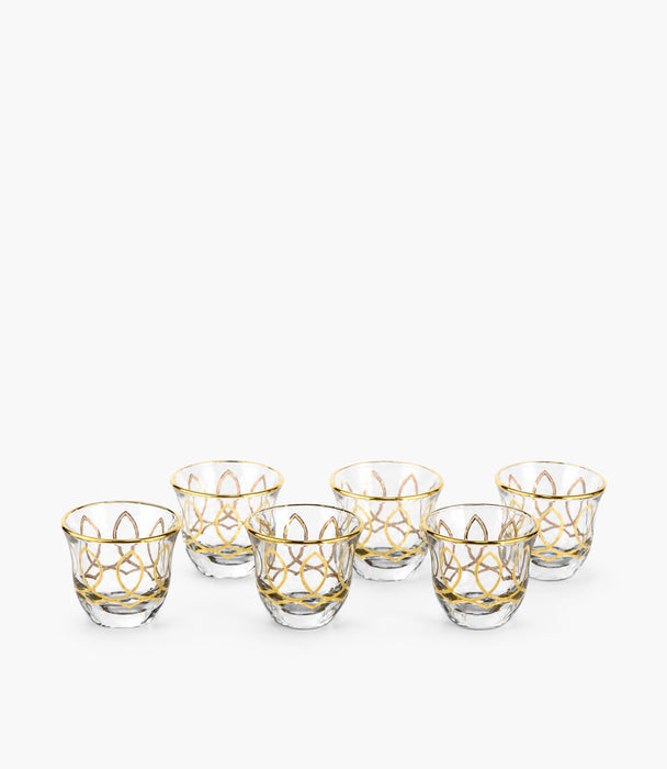Victorian Gold Gawa Cup, Set of 6