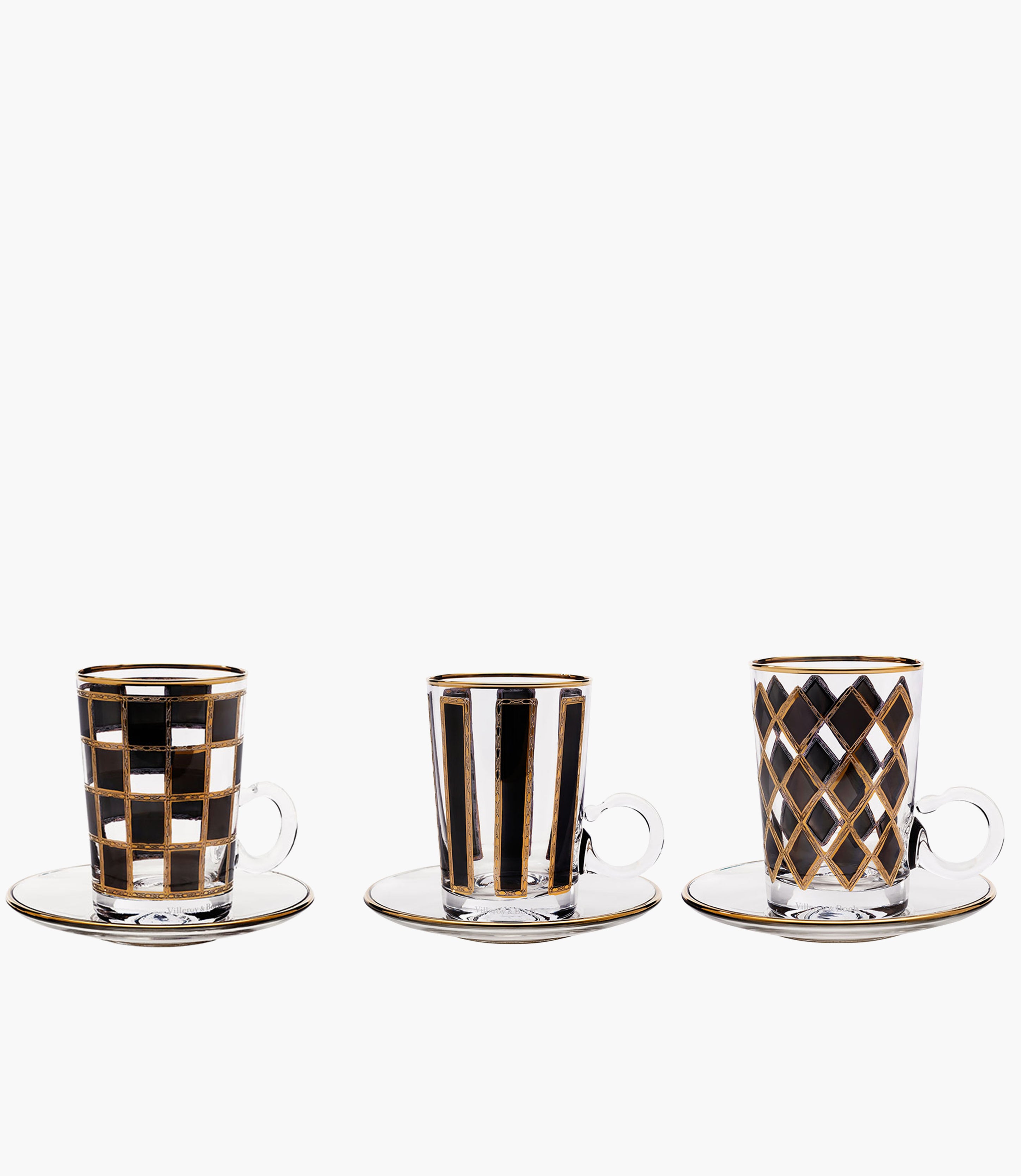 Gambit BL/G S/6 Tea Cup w/Saucer 120mL