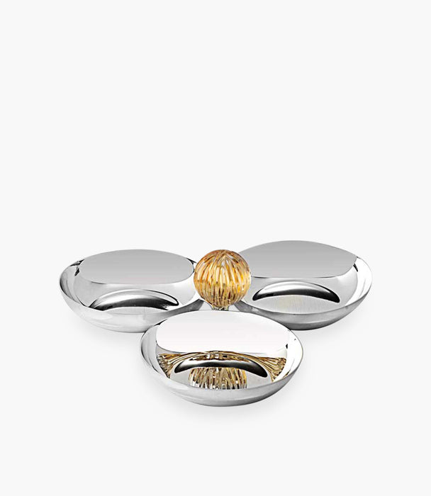 Glass Bubble Confectionery YEleialow R: 14cm, H: 3cm