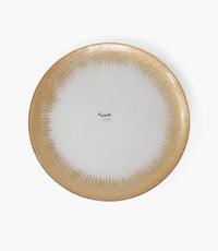 Stardust Charger Plate Glass Gold 33cm Set of 6 - Roomours