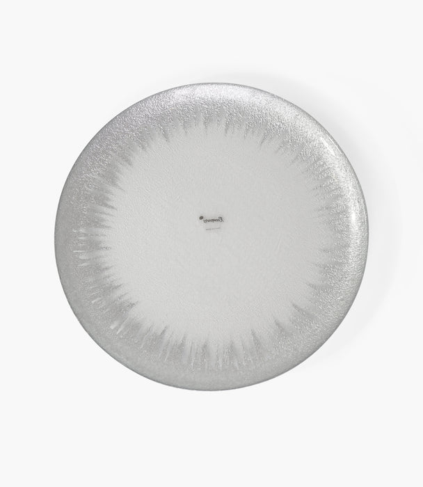 Stardust Silver Glass Charger Plate 33cm Set of 6