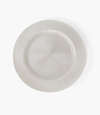 Pattern Play Glass White Classic Charger Plate Set of 6