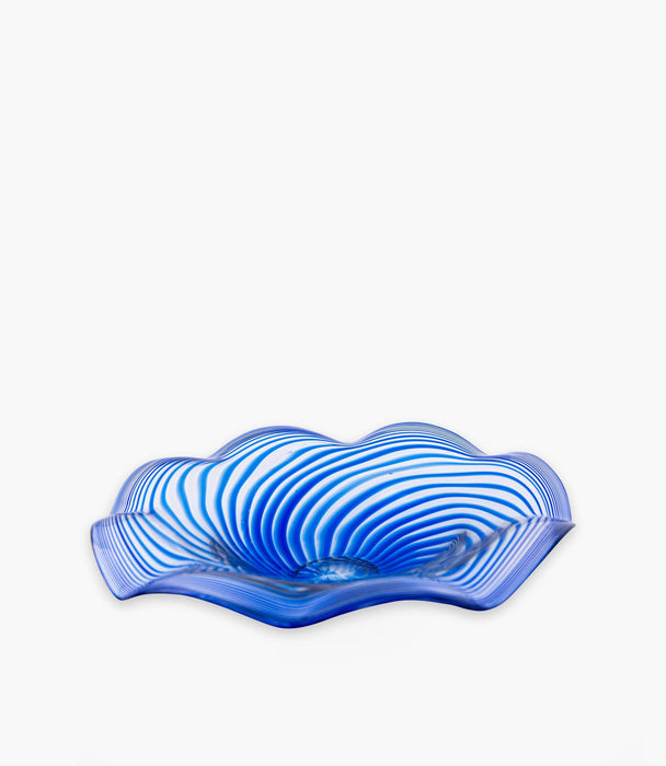 Butterfly Bowl Strips Blue 42x42x9.5cm - Roomours