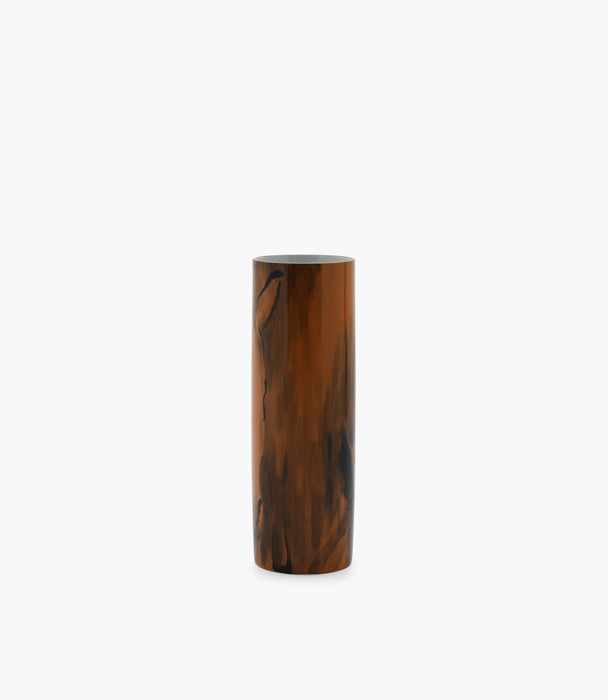 Horse  Porcelain Brown  Cylinder Vase 58Ã—19Cm