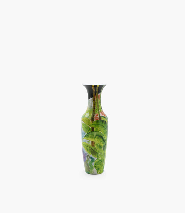 Amazonia Vase Porcelain Green, Blue and pink 82*27 cm - Roomours