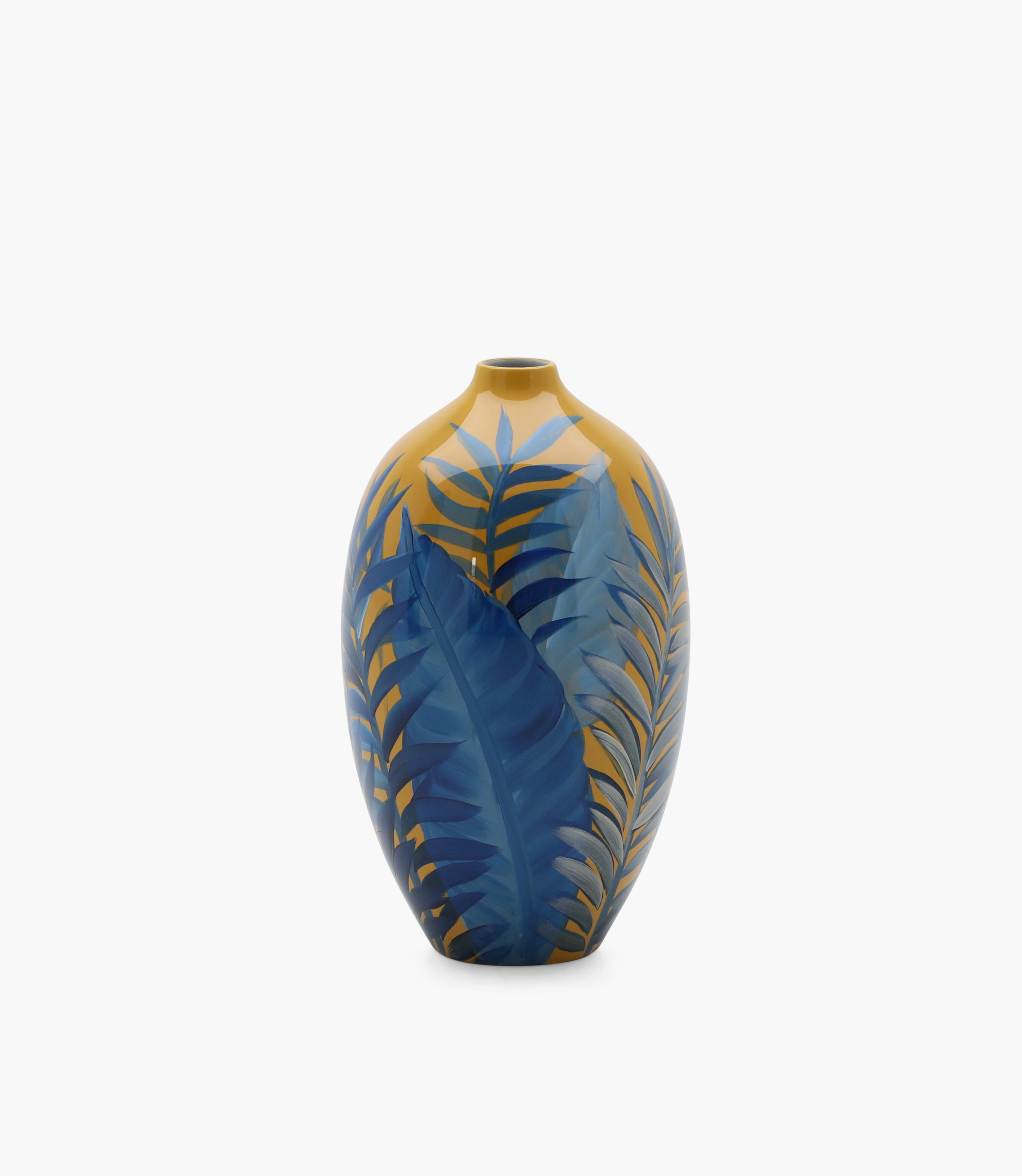 Amazonia Vase Porcelain Parrot Blue & Beige 43*24 cm