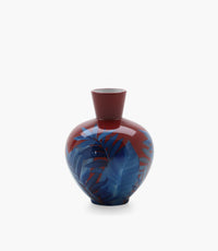 Amazonia Vase Porcelain Parrot Purple & Green 24.5*19 cm - Roomours