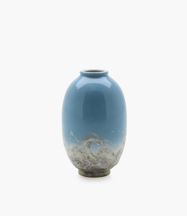 Amazonia Light Blue Porcelain Vase D32xh50 Cm