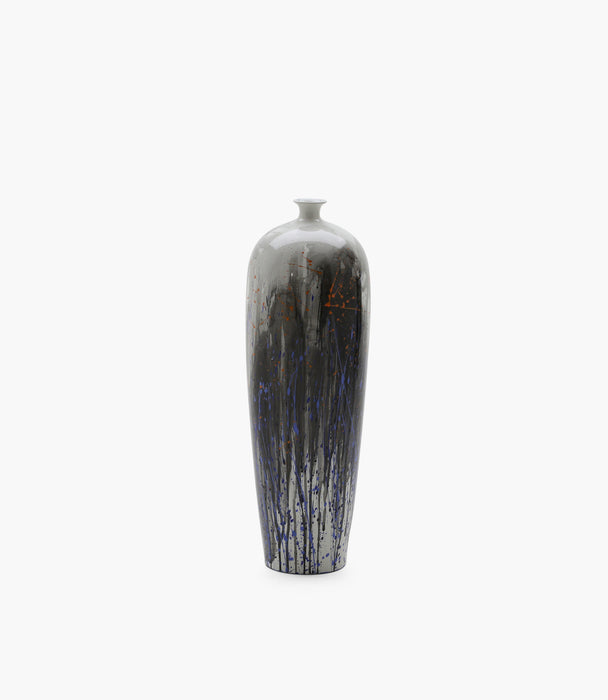 Amazonia Handpainted Tall Bud Porcelain Vase D18.2xh54.5 Cm