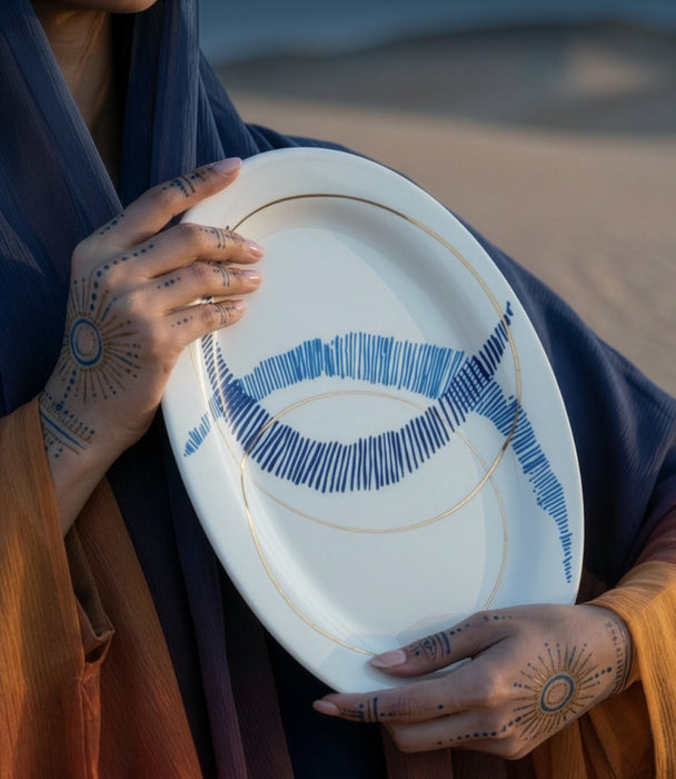 Sharq Oval Platter 36cm