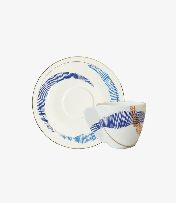 Sharq Esspresso cup with saucer / 6pcs set