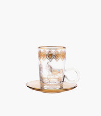 Pferd Amber Tea Cup w/Saucer 120mL S/6