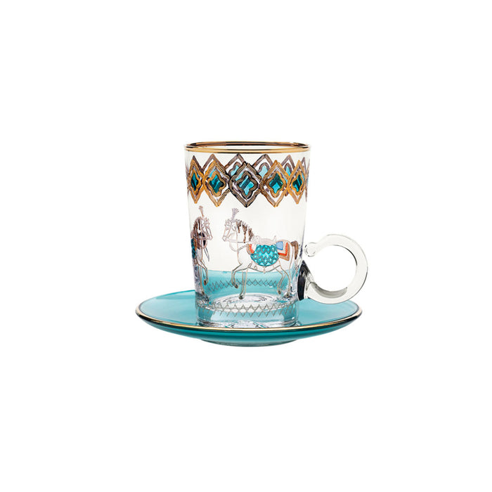 Pferd Tiffany Set of 6 Tea Cup with Saucer, 120 ml