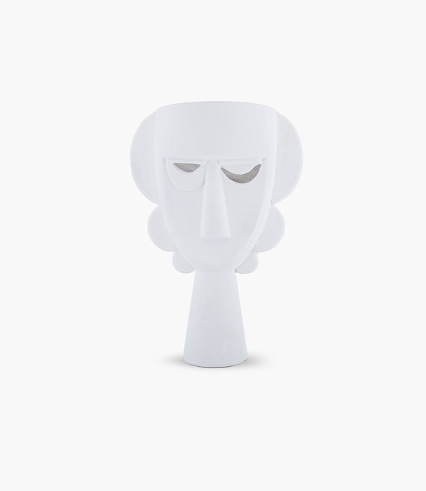 Marco Trigonal Face Vase - Ivory