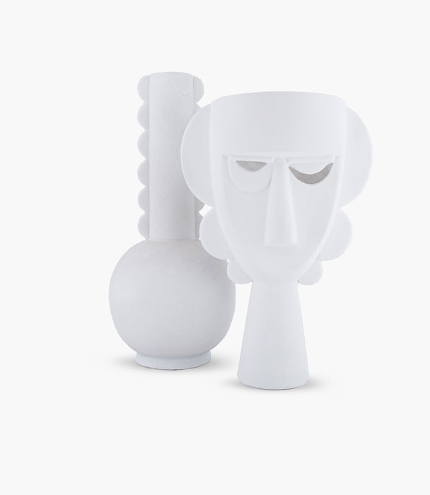 Marco Ivory Round Base Vase