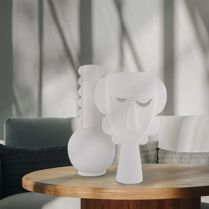 Marco Ivory Round Base Vase