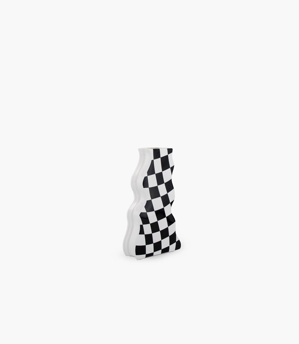 Monochroma Wavy Small Vase - Monochrome