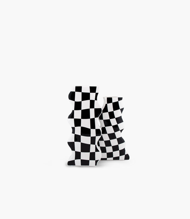 Monochroma Wavy Small Vase - Monochrome