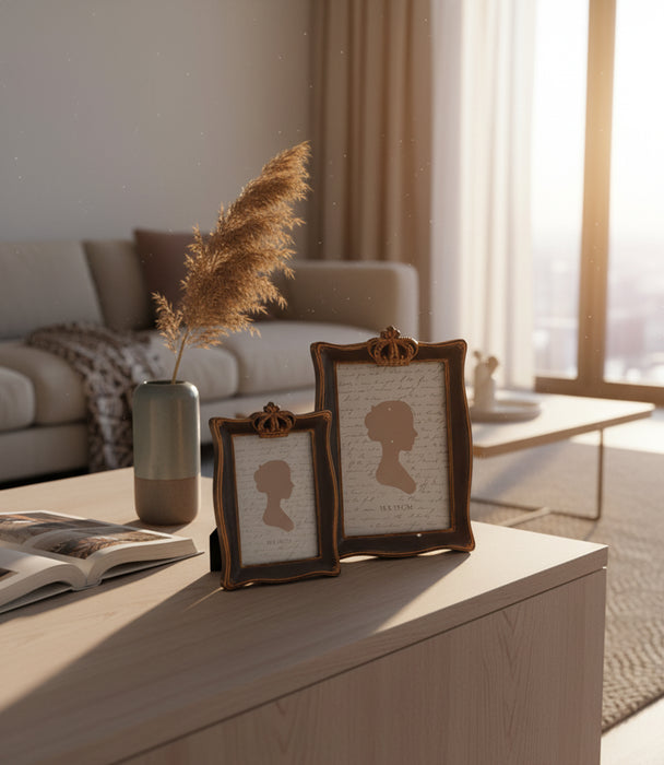 إطار صور كيمبرلي بولي ريزن بني داكن - 13×18سم