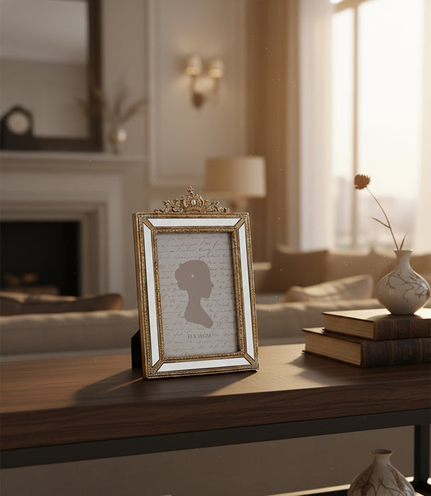 إطار صور كيمبرلي بولي ريزن بني فاتح مع تاج - 10×15سم