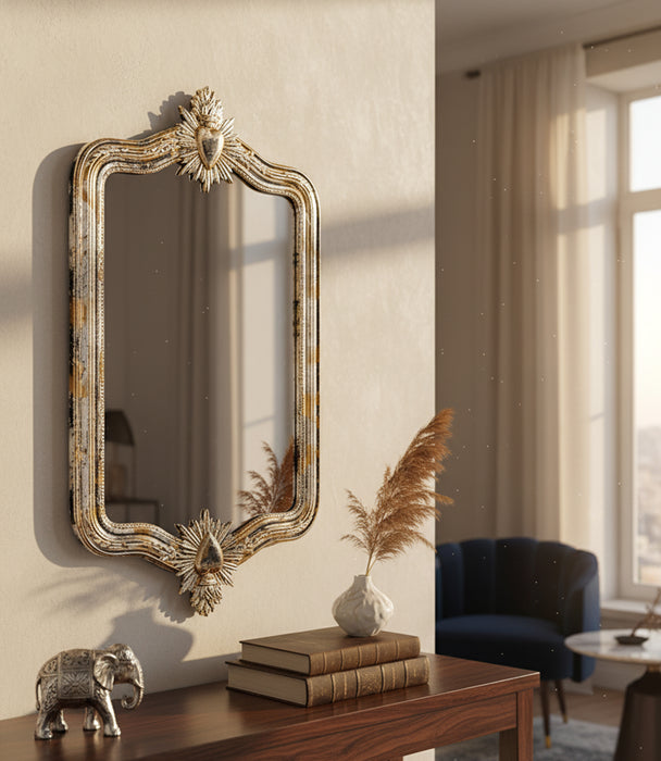 مرآة كيمبرلي بولي ريزن فضية