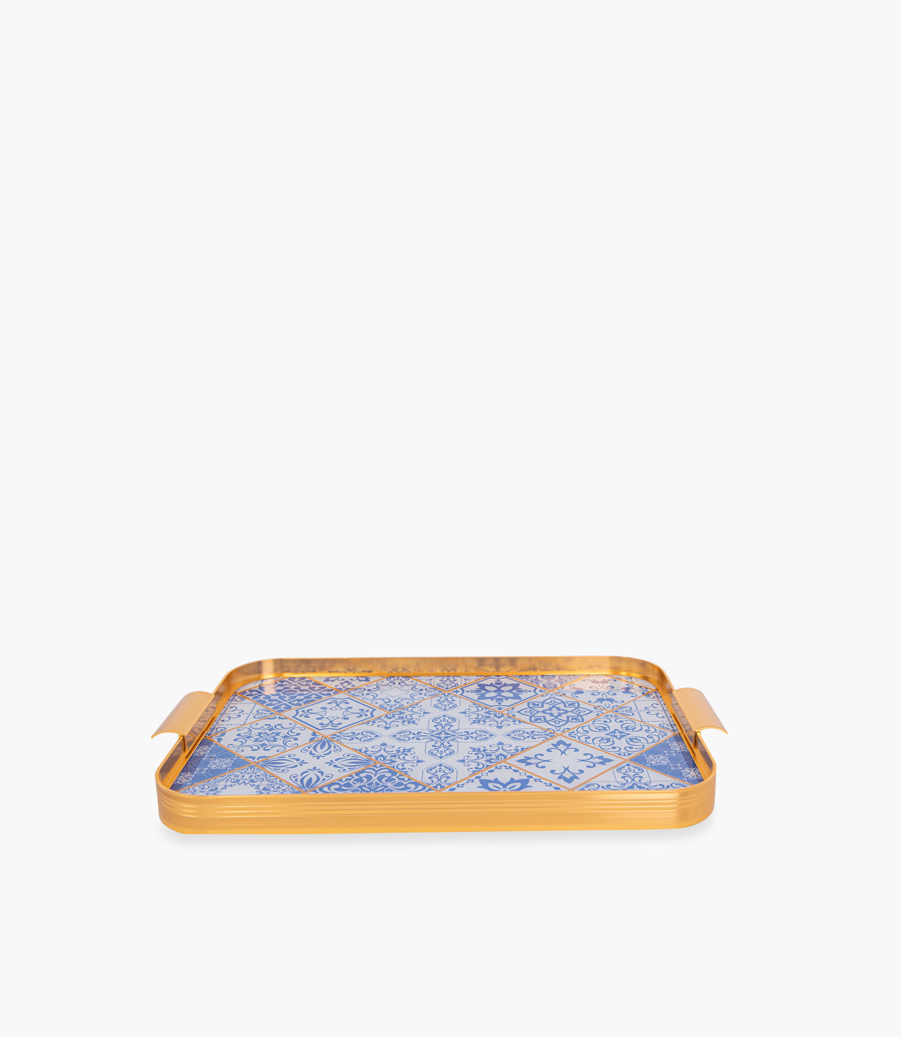 Blue Gold Gold Aluminum Frame 54.5*34*4Cm