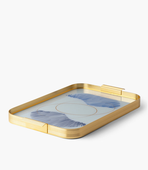 Sharq Aluminum Frame Tray 54.5*34*4Cm