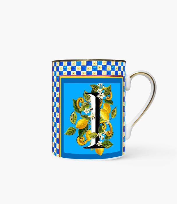 مج أورتجيا بورسلين ملوّن برسمة حرف I