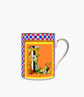 Ortgia Mug Porcelain Ortigia Letter L Ã˜8.5 H.10,5cm - Multicolour