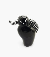 Animal Glass Cat Black 19x9xH21cm