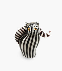 Animal Glass Cat Stripes 20x8.5xH22cm