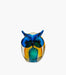 Murano Owl Scenic Sculpture Glass Blue - Roomours