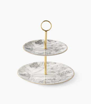 Fleur de Soir 2 Tier Cake Stand