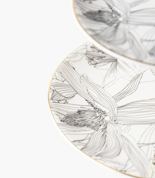 Fleur de Soir 2 Tier Cake Stand