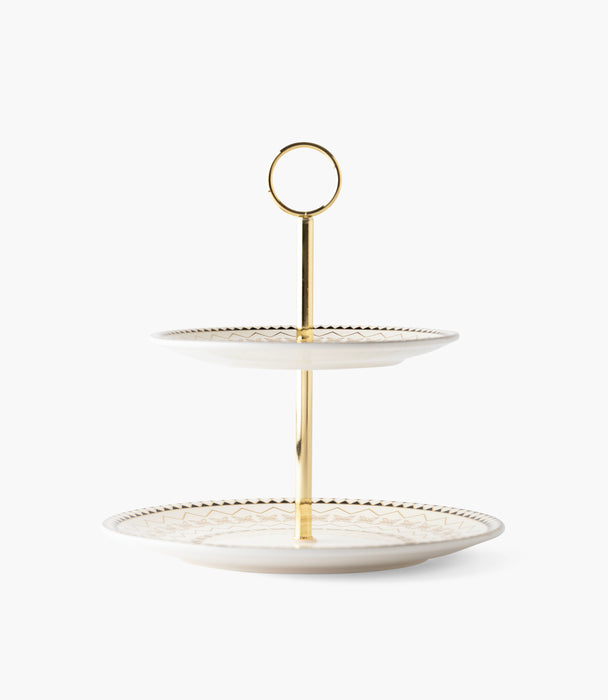 Marayah Pearl 2 Tier Cake Stand