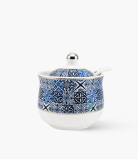 Andalusia Blue D3 Dates Bowl w/ Lid