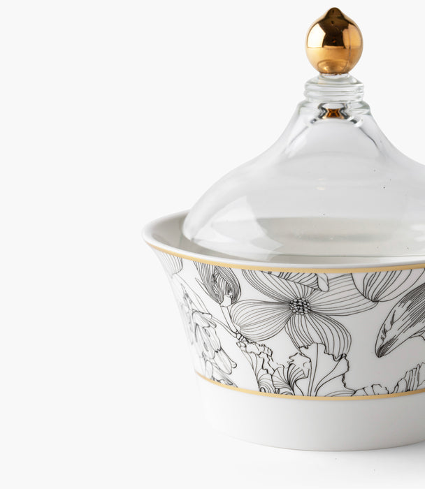 Fleur de Soir Dates Bowl w/ Lid