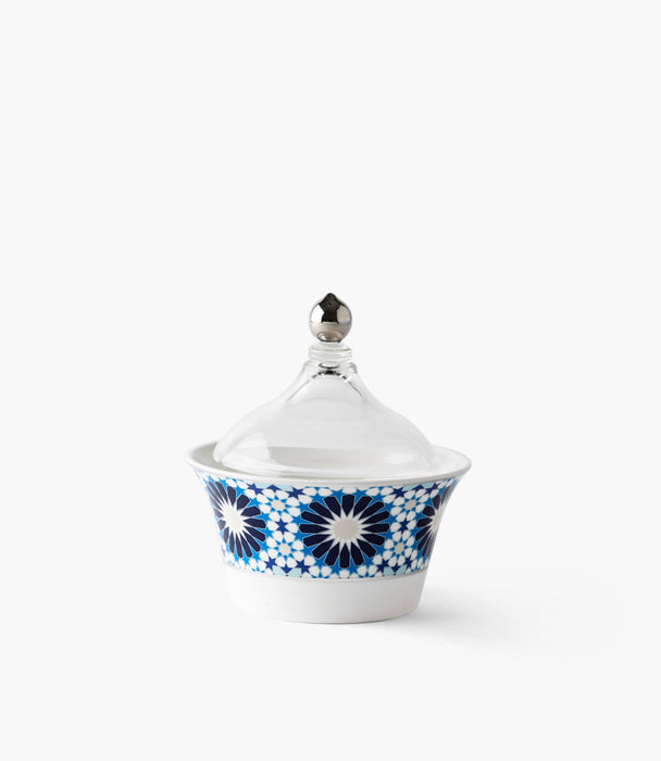 Naqsh Blue Dates Bowl w/ Lid