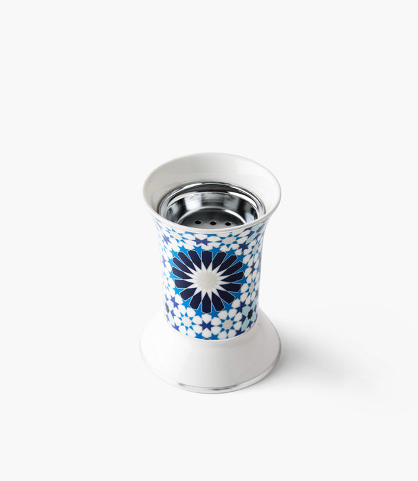 Blue Geometric Incense Burner
