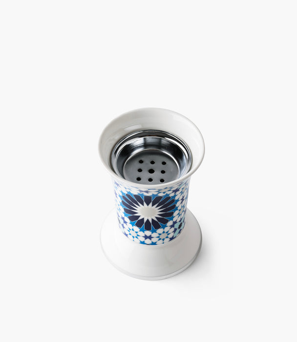 Blue Geometric Incense Burner