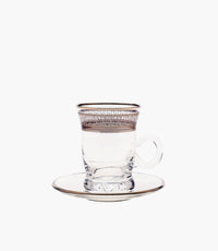 Palace Chic-Silver Tea Cup w/Saucer 120mL S/6