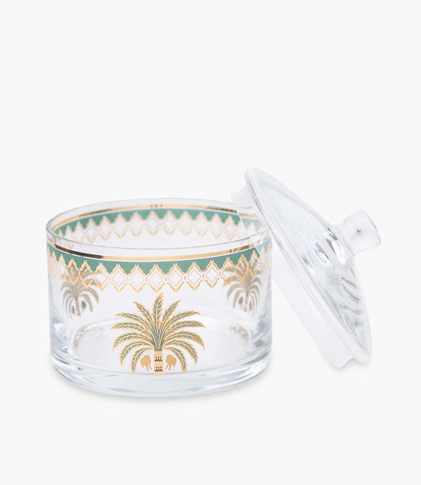 Palm Small Candy box with cover 13cm