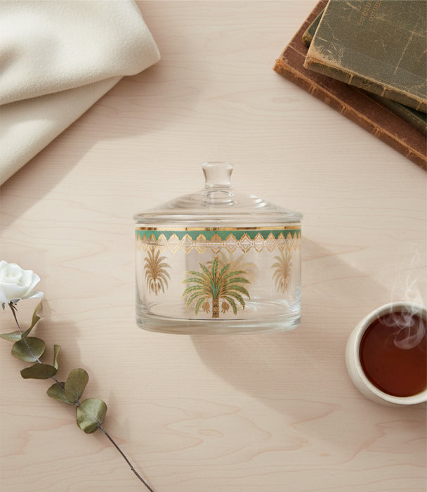 Palm Small Candy box with cover 13cm