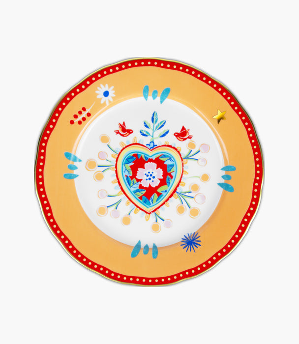 Mamma Mia Dinner Heart Plate - Porcelain Ø28cm